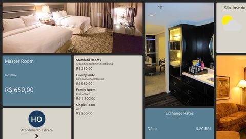 Captura de tela do template Hotel Rates